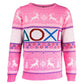 Playstation Pink Knitted Christmas Jumper - GeekCore