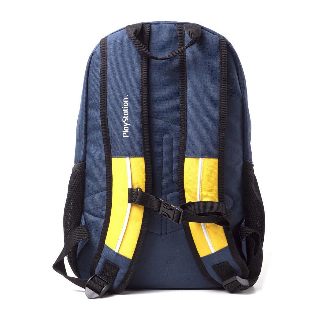 Playstation Symbols Blue & Yellow Backpack - GeekCore
