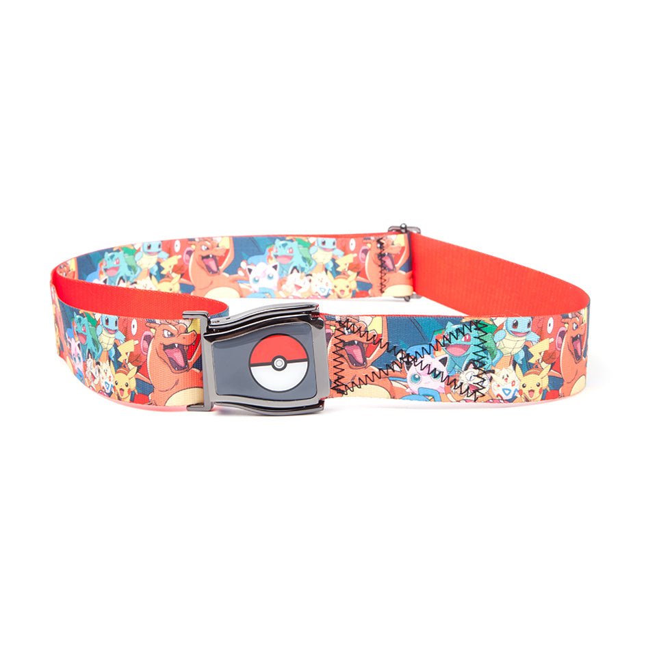 Pokemon All Over Print Character Airplane Belt - GeekCore