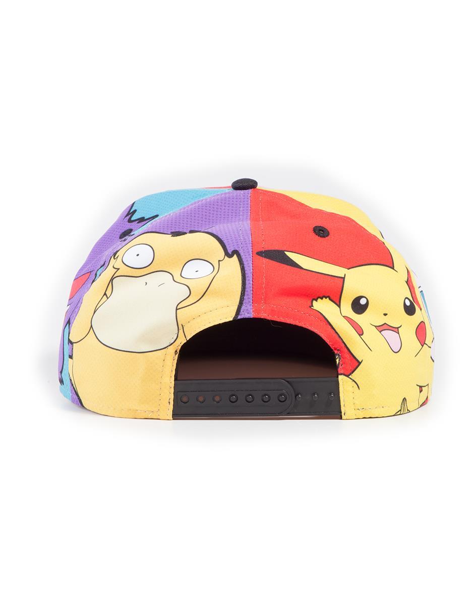 Pokemon Multi Pop Art Snapback Cap - GeekCore