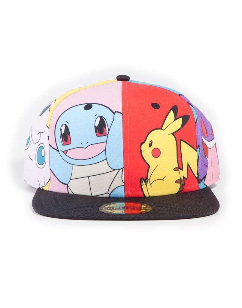 Pokemon Multi Pop Art Snapback Cap - GeekCore