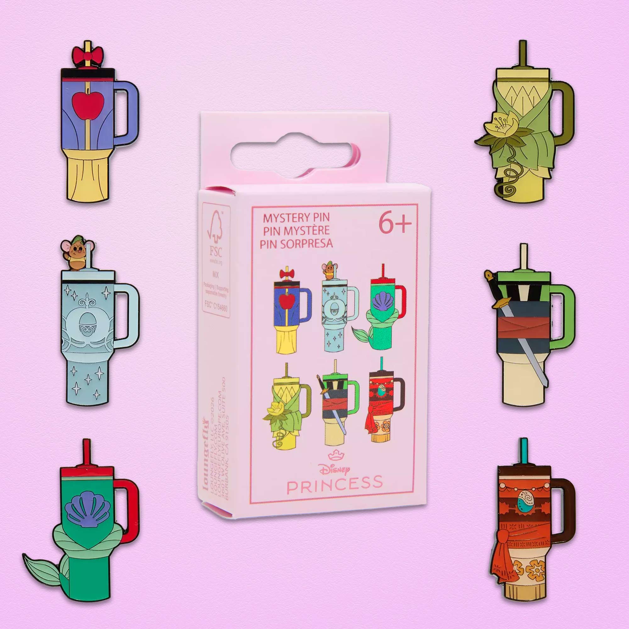 Loungefly x Disney Travel Cup Blind Box Mystery Pin