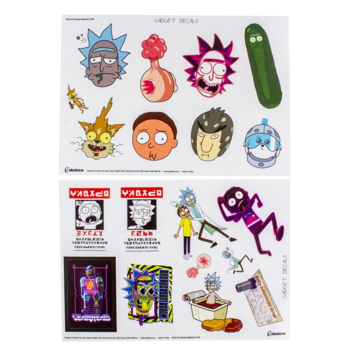 Rick and Morty Gadget Decals - GeekCore