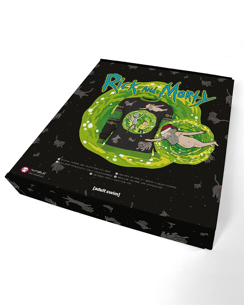 Rick and Morty Portal Knitted Christmas Jumper / Sweater - GeekCore