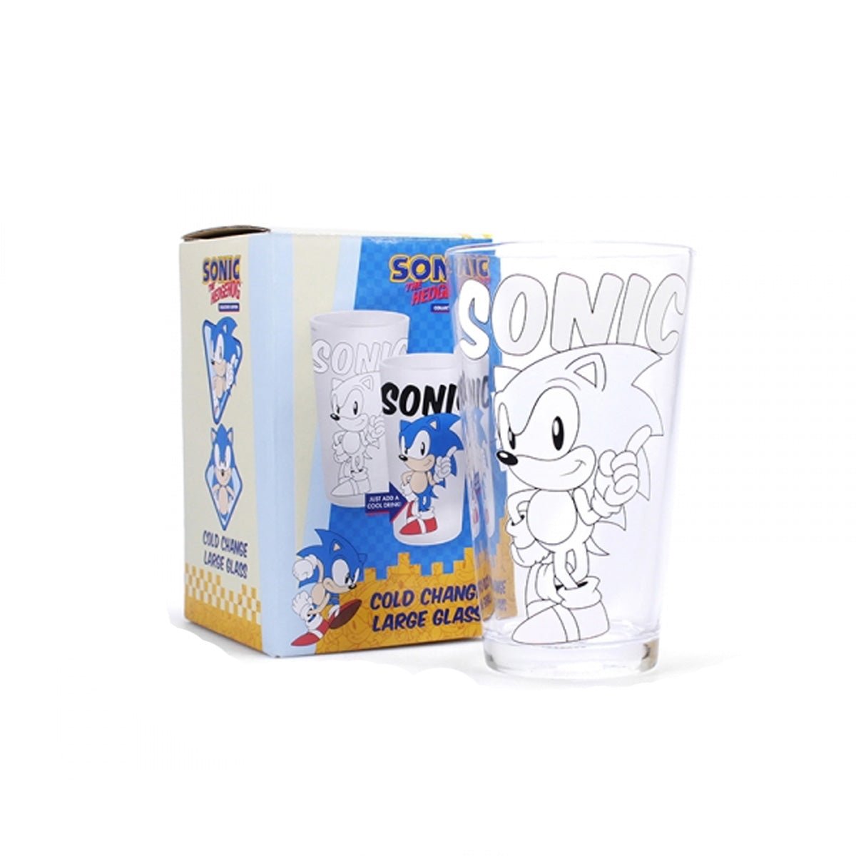 Sonic the Hedgehog Cold Changing Glass - GeekCore