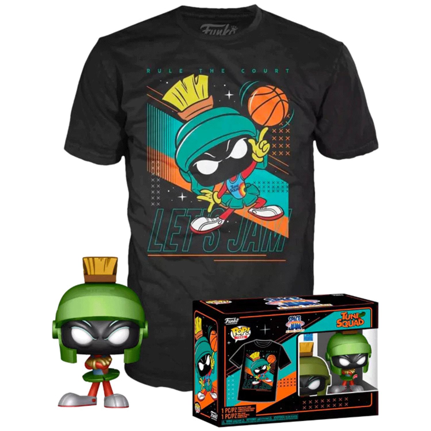 Space Jam 2 Marvin the Martian Pop Vinyl and Tee Set GeekCore