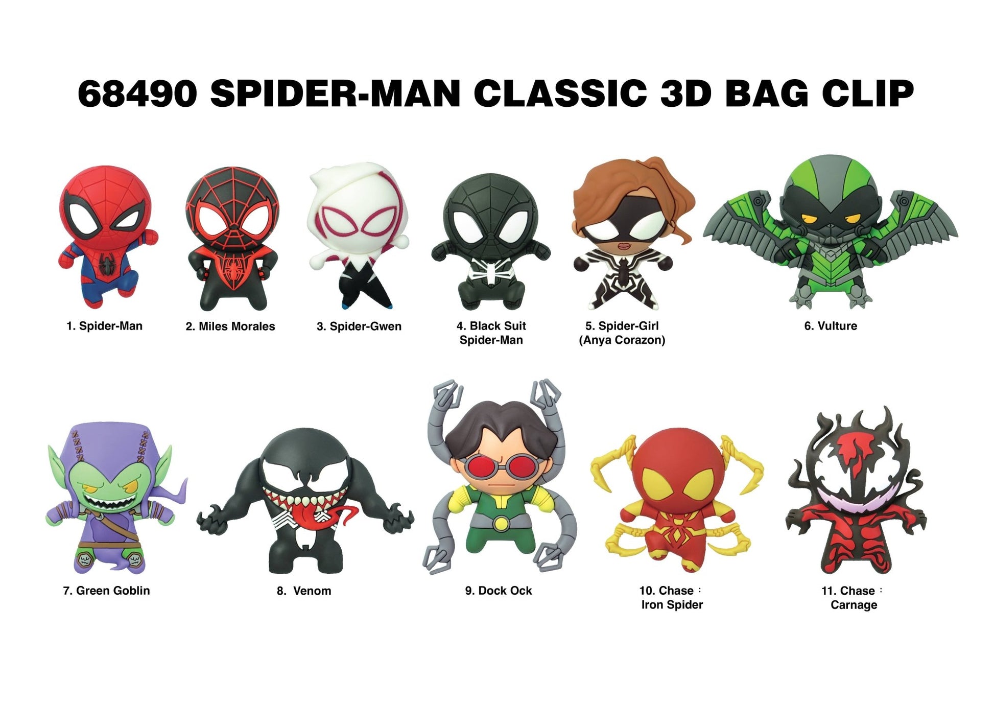Spider Man Classic Series Blind Bag Mystery Bag Clip - GeekCore