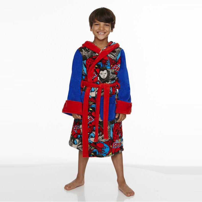 Spider - Man Kids Bath Robe - GeekCore