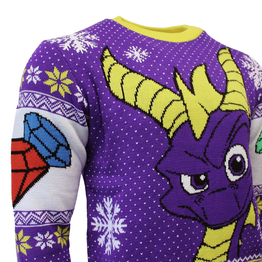 Spyro the Dragon Knitted Christmas Jumper / Sweater - GeekCore