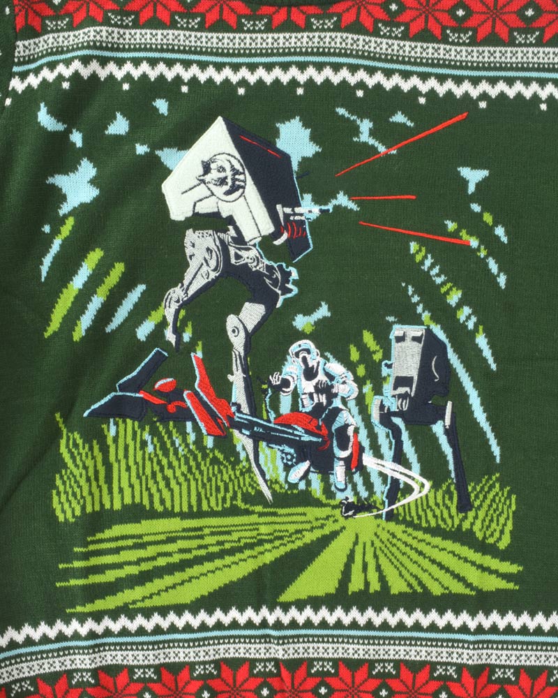 Star Wars Battle of Endor Knitted Christmas Jumper / Sweater - GeekCore