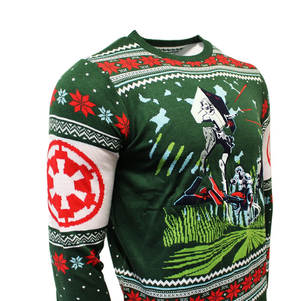 Star Wars Battle of Endor Knitted Christmas Jumper / Sweater - GeekCore