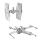 Star Wars Christmas Tree Ornaments - Silver (Set of 6) - GeekCore