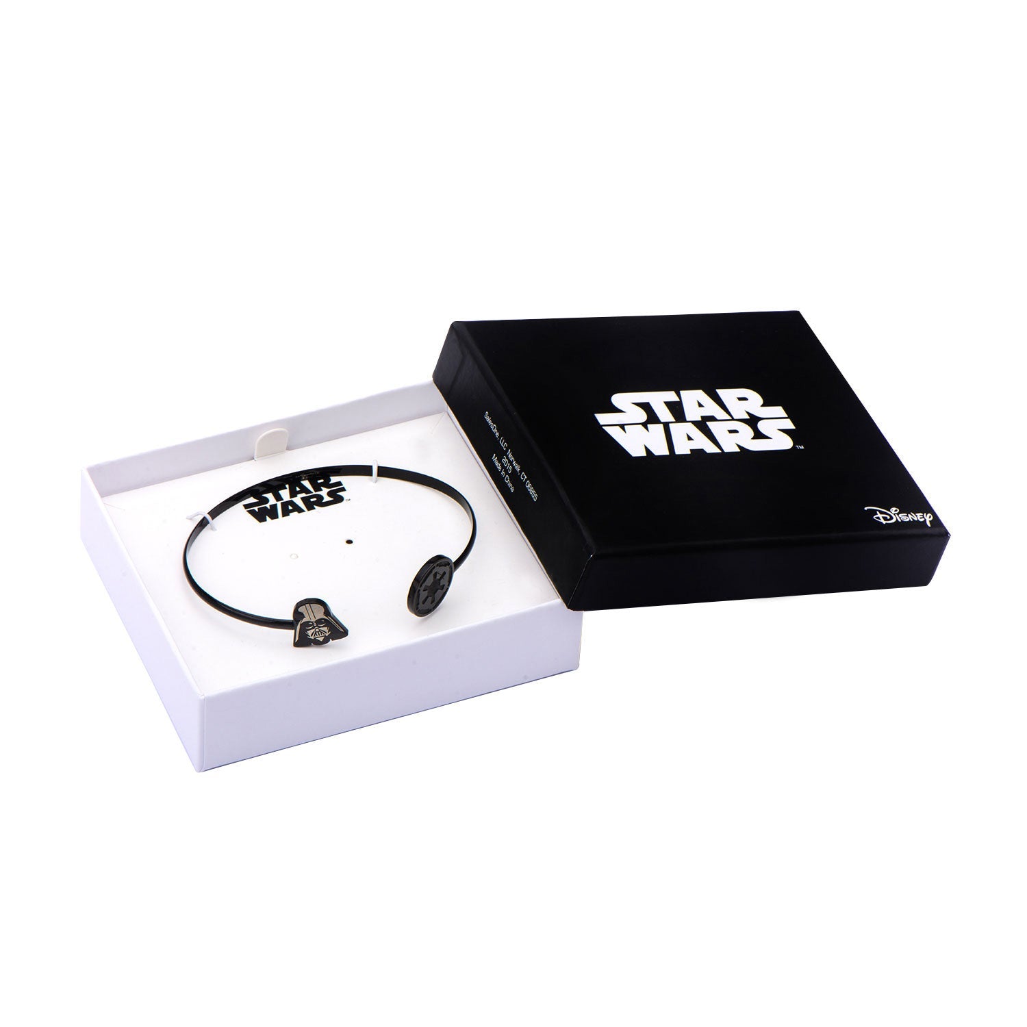 Star Wars Darth Vader Black Stainless Steel Bangle - GeekCore