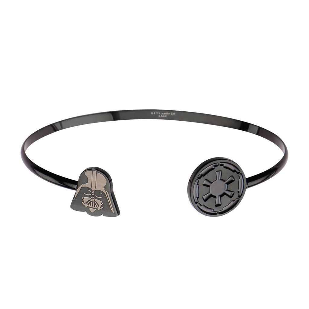 Star Wars Darth Vader Black Stainless Steel Bangle - GeekCore