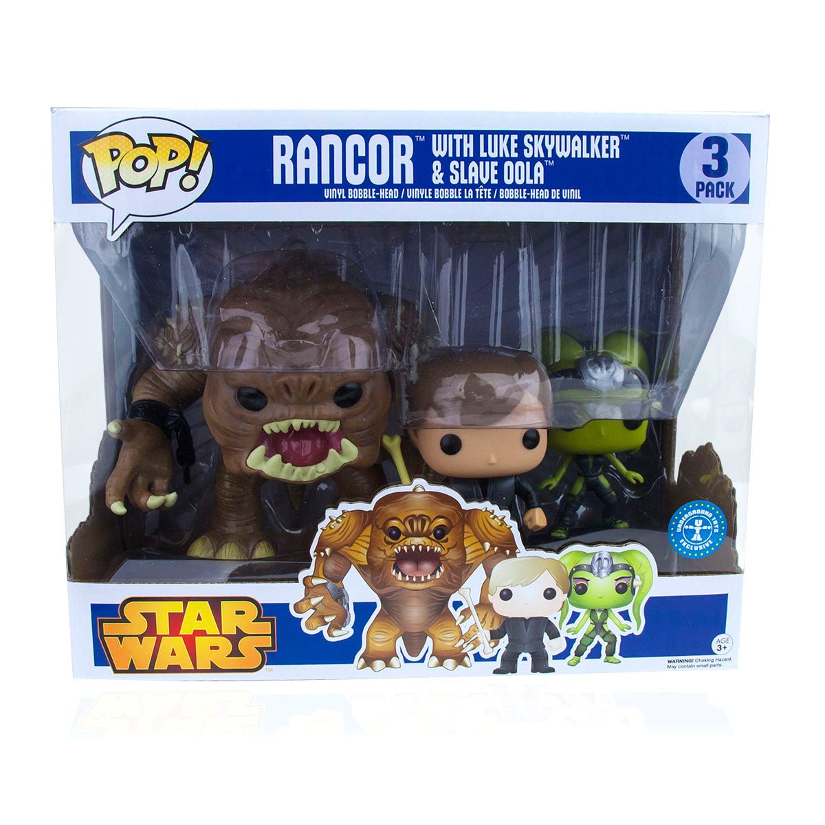 Star Wars Funko Pop! Vinyl Rancor with Luke & Slave Oola Set - GeekCore