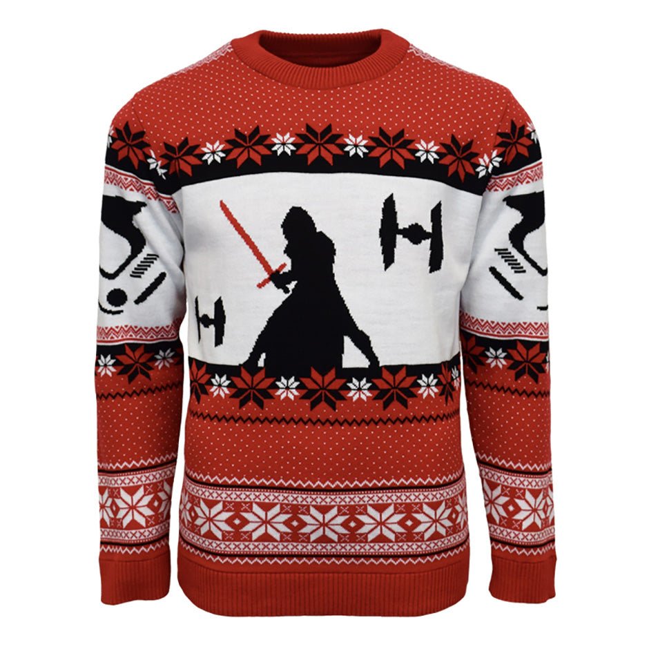 Star Wars: The Last Jedi Kylo Ren Knitted Christmas Jumper / Sweater - GeekCore