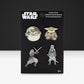 Star Wars The Mandalorian Grogu and Ahsoka 4 Piece Pin Set - GeekCore