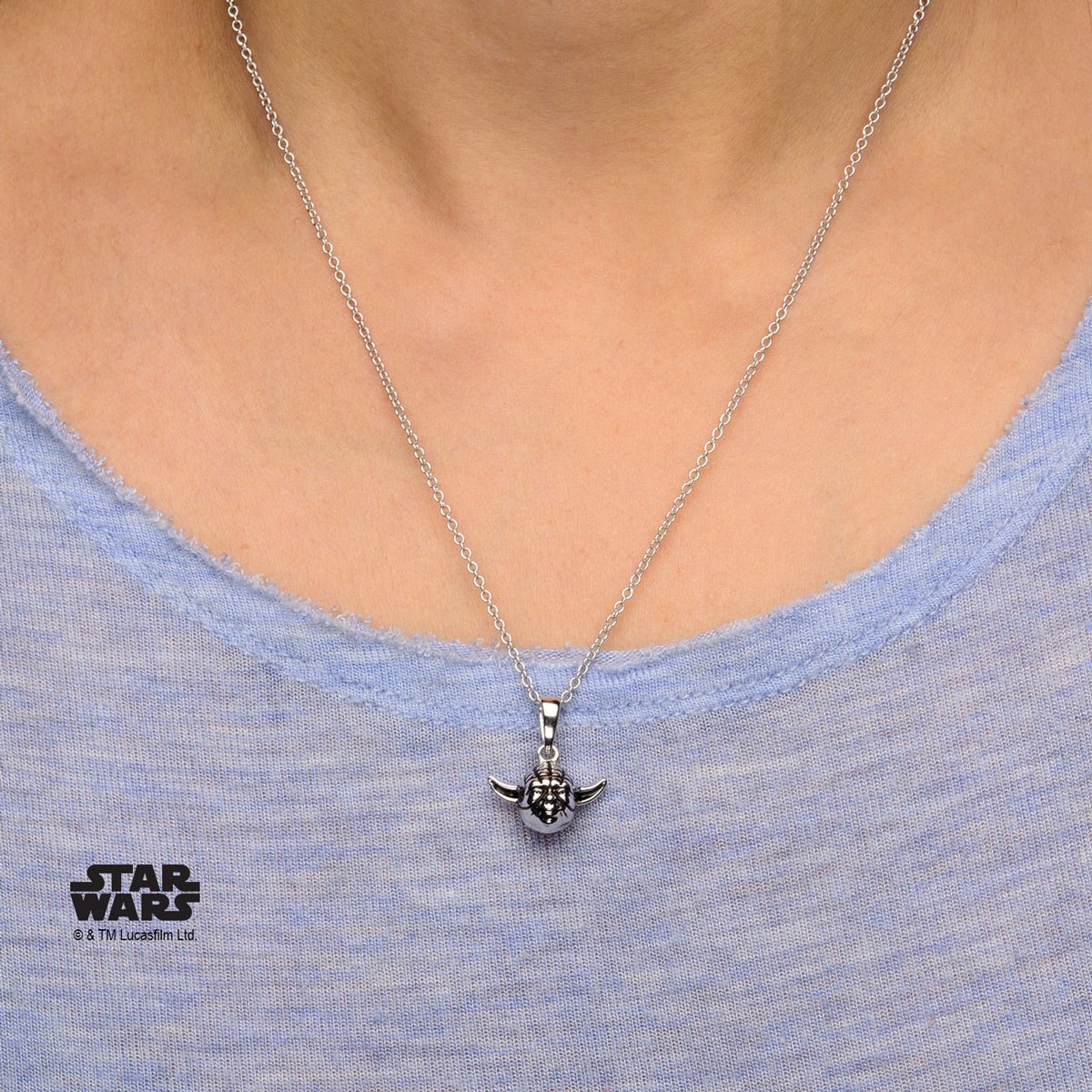 Star Wars Yoda Sterling Silver Pendant - GeekCore