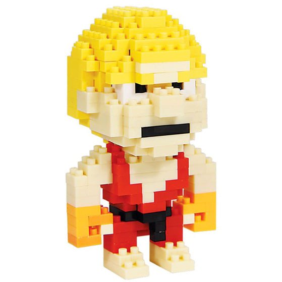 Street Fighter 2 Ken Pixel Bricks - GeekCore