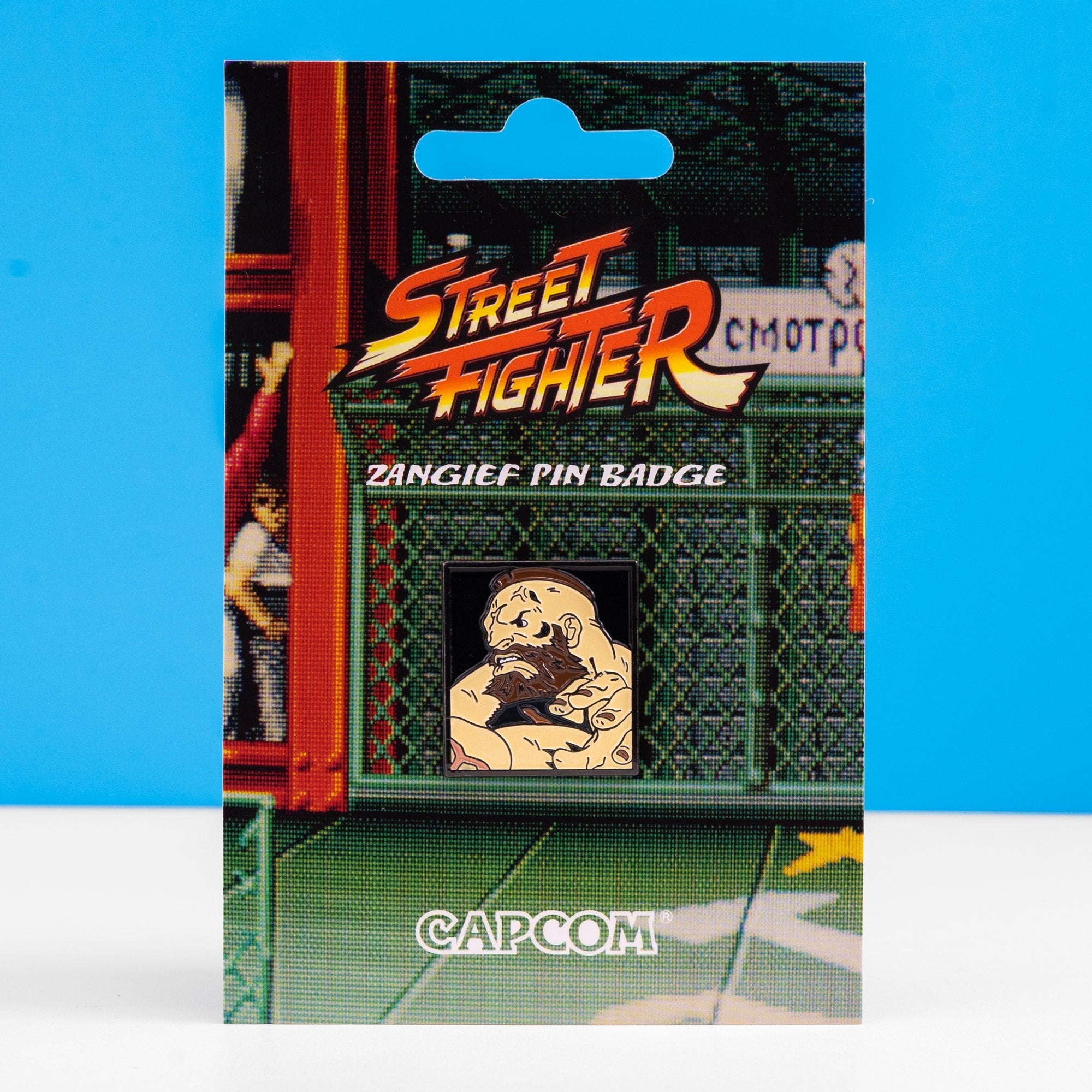 Street Fighter Single Character Enamel Pin - Zangief - GeekCore