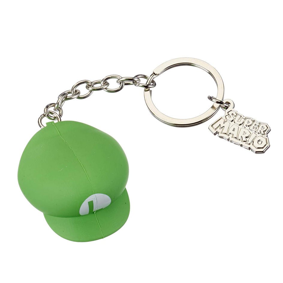 Super Mario 3D Luigi Hat Rubber Key Chain – GeekCore