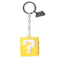 Super Mario 3D Question Block Rubber Key Chain - GeekCore