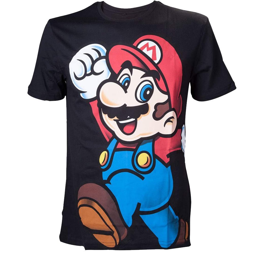 Super Mario Black Character T - shirt - GeekCore