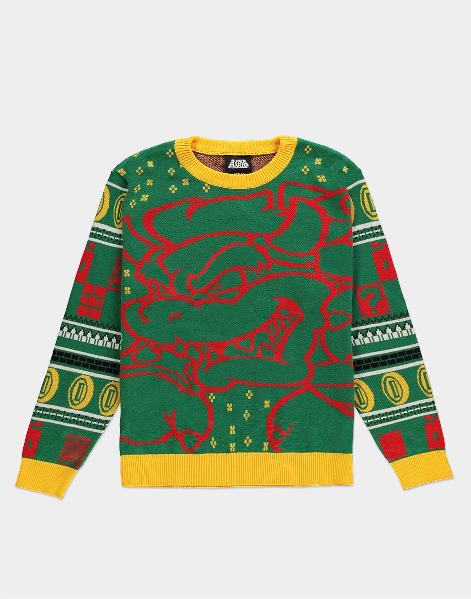 Super Mario Bowser Christmas Jumper - GeekCore