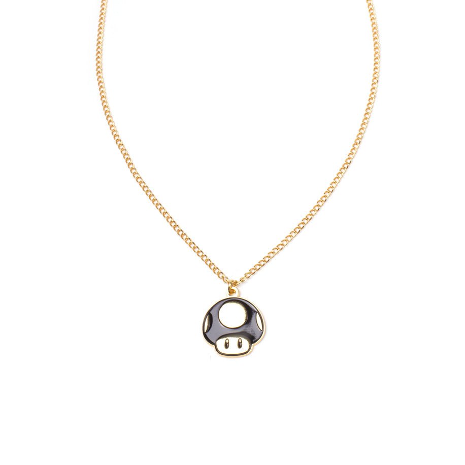 Super Mario Golden Super Mushroom Necklace - GeekCore