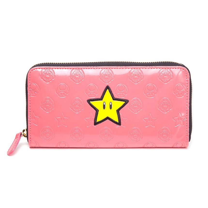 Super Mario Power Star Zip Around Purse - GeekCore
