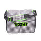 Super Mario Premium Yoshi Checkered Messenger Bag - GeekCore