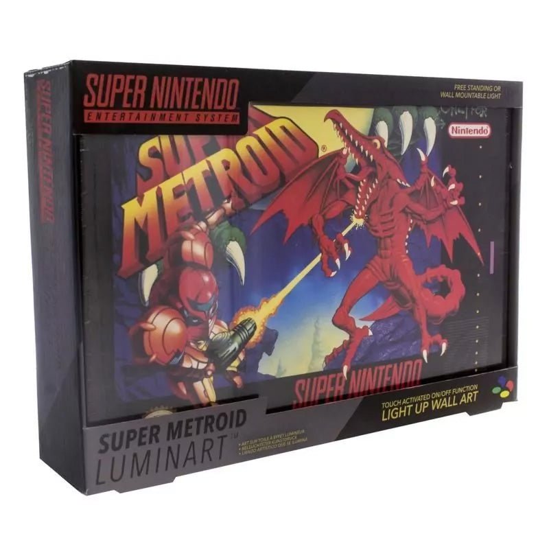 Super Metroid Illuminating Canvas - GeekCore