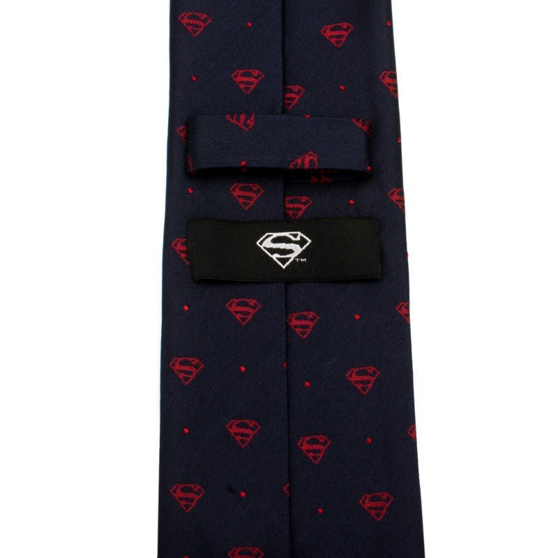 Superman Navy with Red Dot Silk Tie - GeekCore