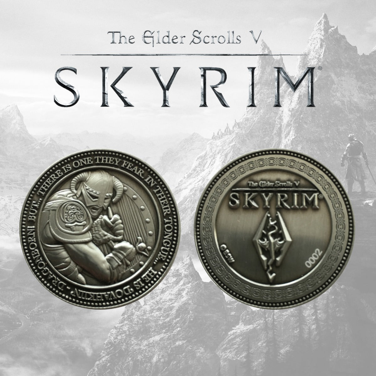 The Elder Scrolls: Skyrim Dragonborn Limited Edition Collectors Coin - GeekCore