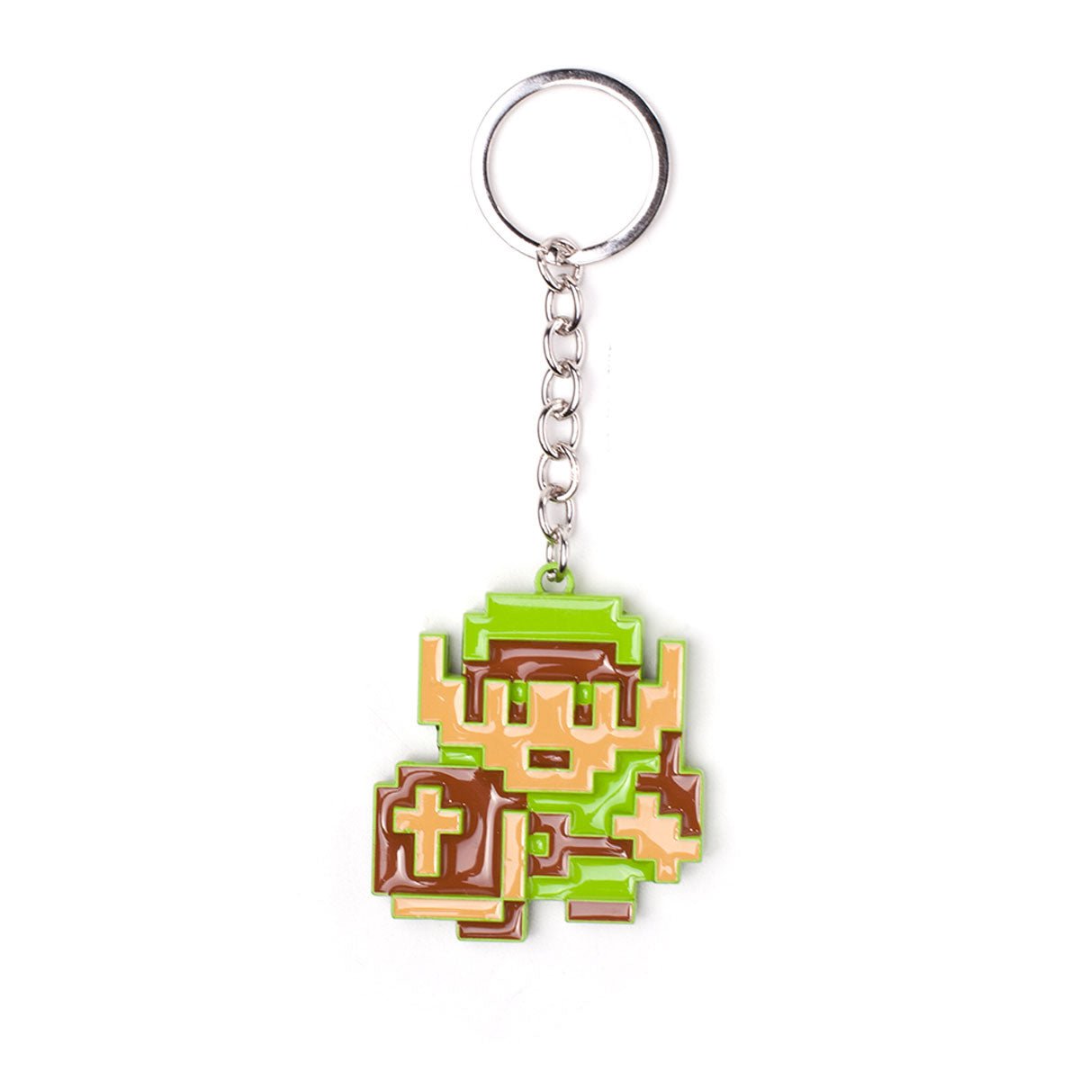 The Legend of Zelda 8-Bit Link Metal Key Ring – GeekCore