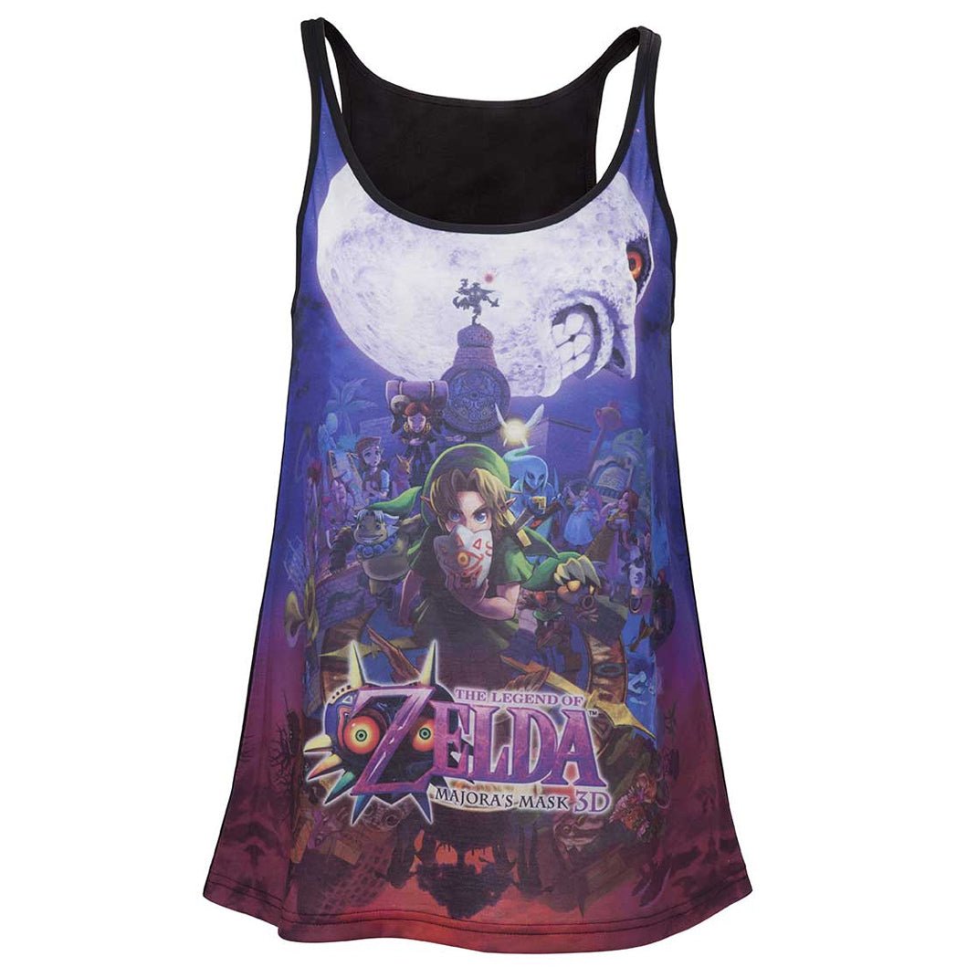 The Legend of Zelda Majoras Mask Ladies Vest Top - GeekCore