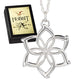 The Lord of the Rings Galadriel Flower Sterling Silver Necklace - GeekCore