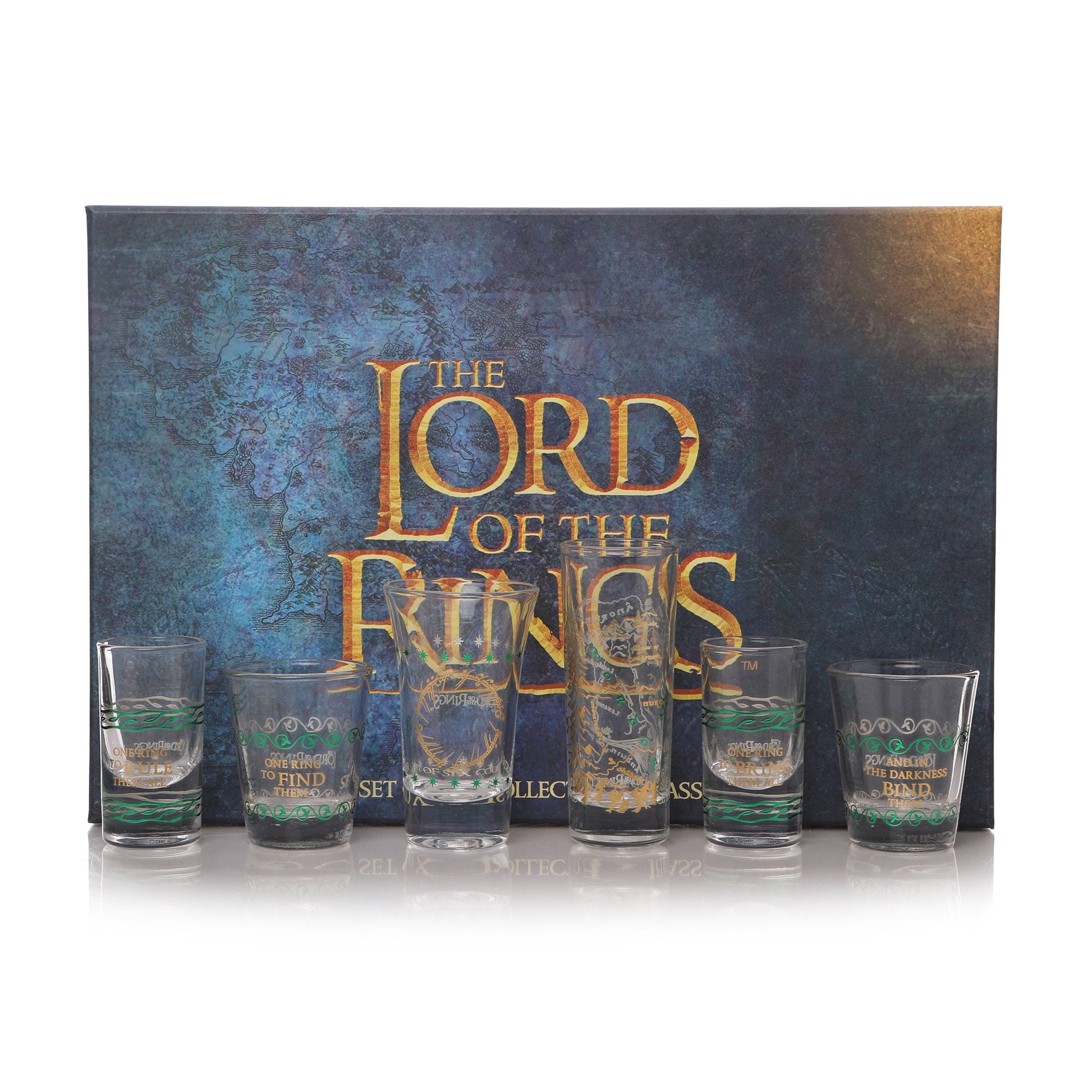 The Lord of the Rings Six Shot Glass Set - GeekCore