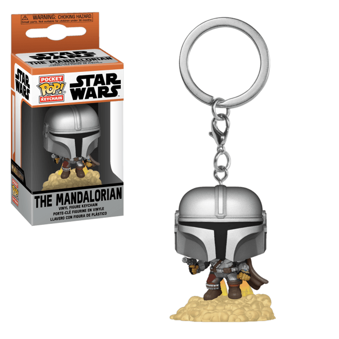 The Mandalorian Funko Pop! Keychain Mando with Blaster - GeekCore
