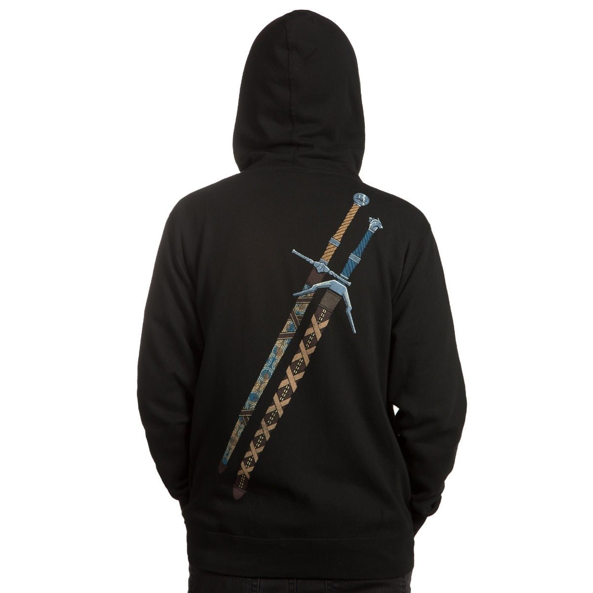 The Witcher Steel and Silver Zip - Up Hoodie - GeekCore