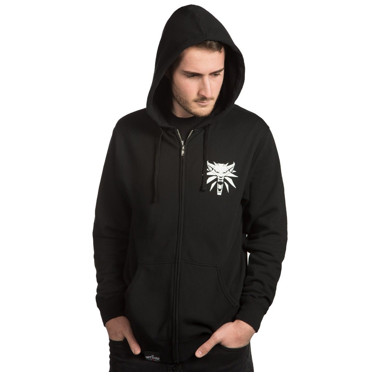 The Witcher Steel and Silver Zip - Up Hoodie - GeekCore