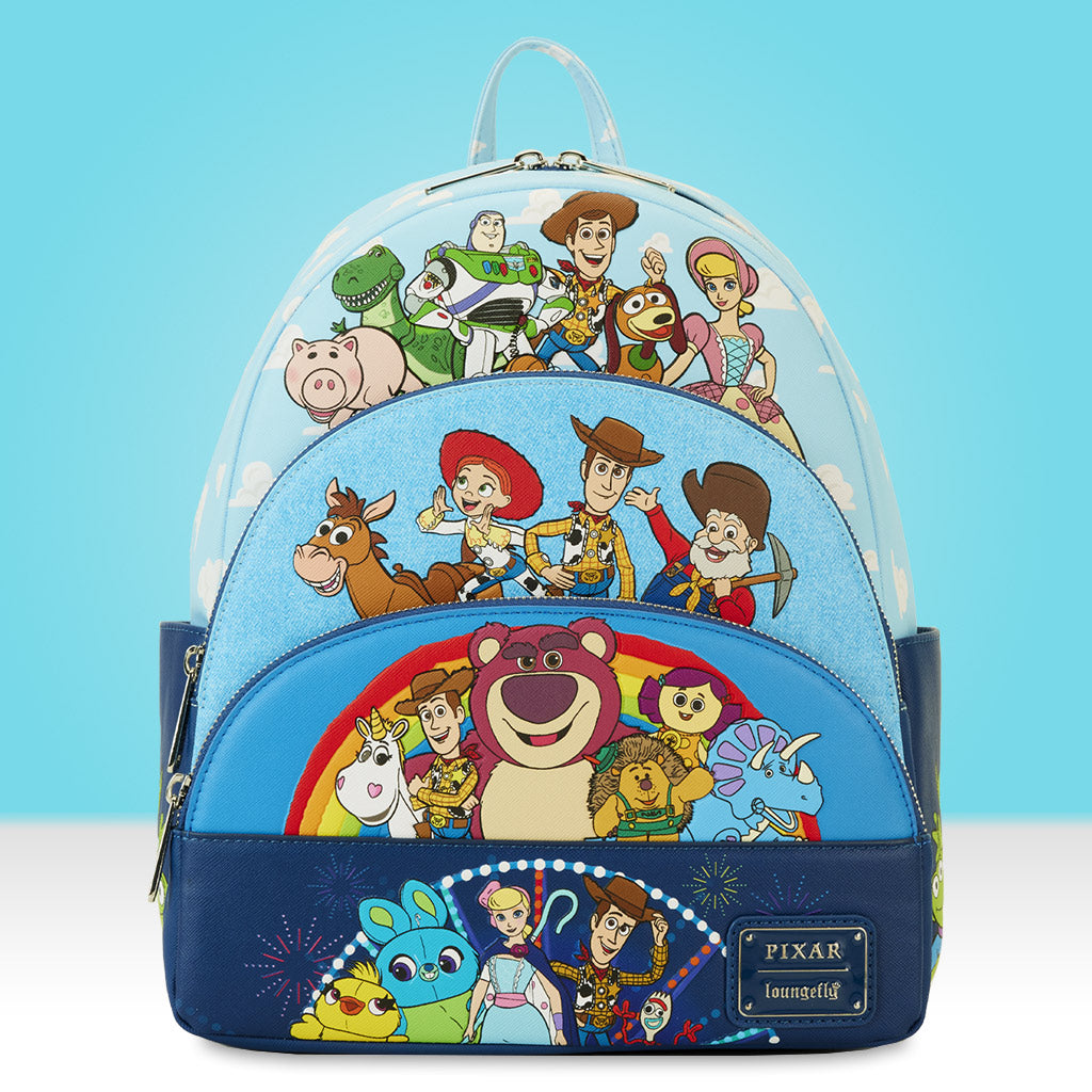 Loungefly x Disney Pixar Toy Story Movie Collab Triple Pocket Mini Backpack