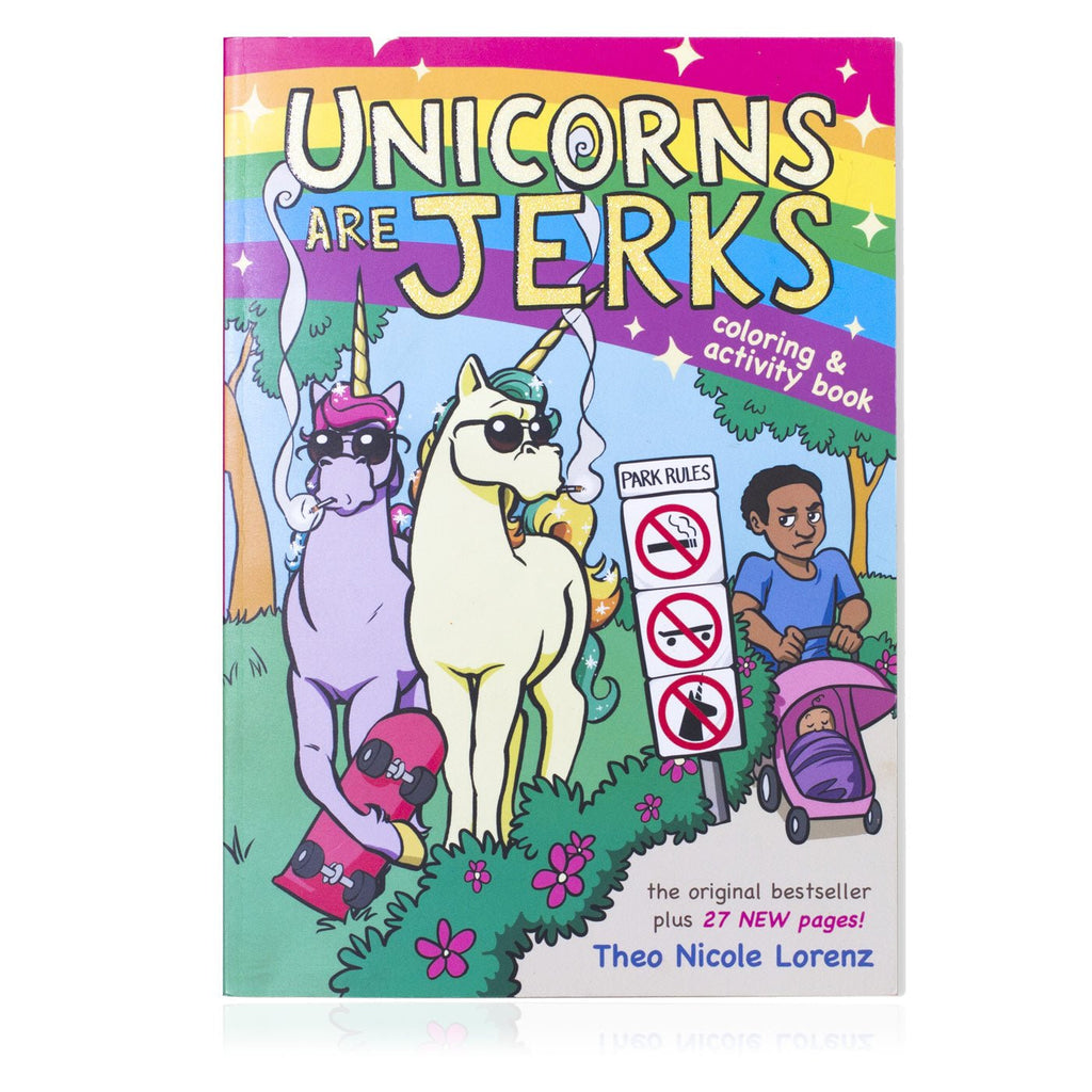Unicorns Are Jerks Activity And Colouring Book - GeekCore