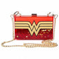 Wonder Woman Glitter Perspex Clutch Bag - GeekCore