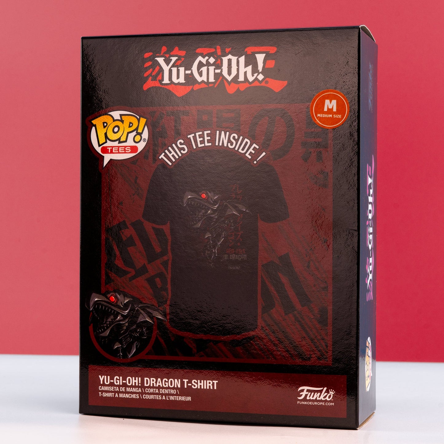 Yu - Gi - Oh! Red Eyes Black Dragon Funko Boxed Tee - GeekCore