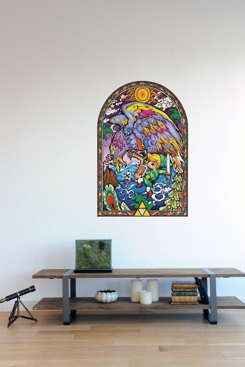 Zelda Stained Glass Wall Decal (Helmaroc King) - GeekCore