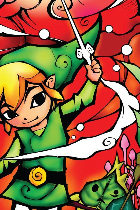 Zelda Stained Glass Wall Decal (Silver) - GeekCore