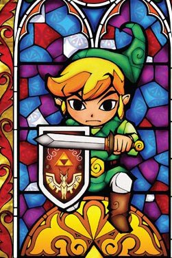 Zelda Stained Glass Wall Decal (Sword) - GeekCore