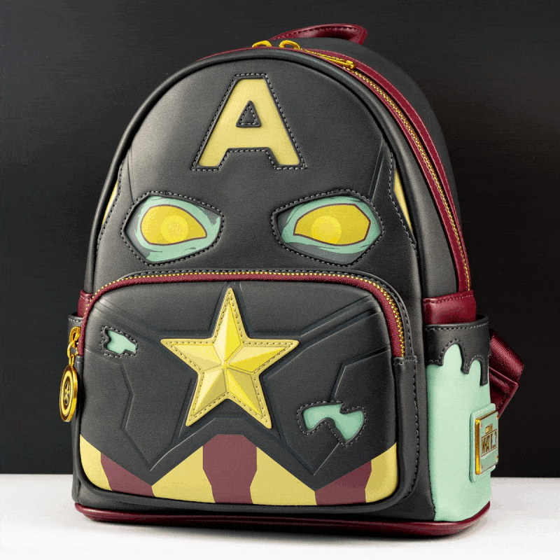 Loungefly x Marvel 'What If?' Captain America Zombie Cosplay Mini Backpack