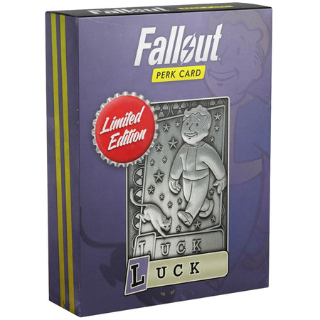 Fallout Limited Edition Metal Perk Card # 7 - Luck